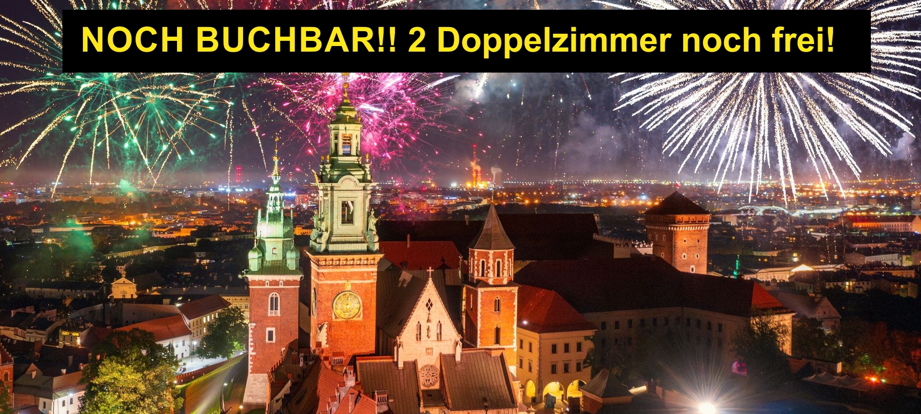 Exklusive Silvesterreise Krakau vom 29. Dezember bis 2. Januar 2025